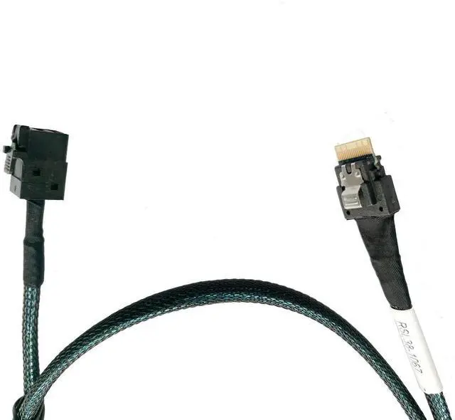 Main image of WRIARICH 1M Slimline SAS Cable SFF-8654 4i 38Pin to SFF-8087 4i 36Pin, PCIe 4.0 & SAS 3.0 Dual Protocol Server Storage Cable
