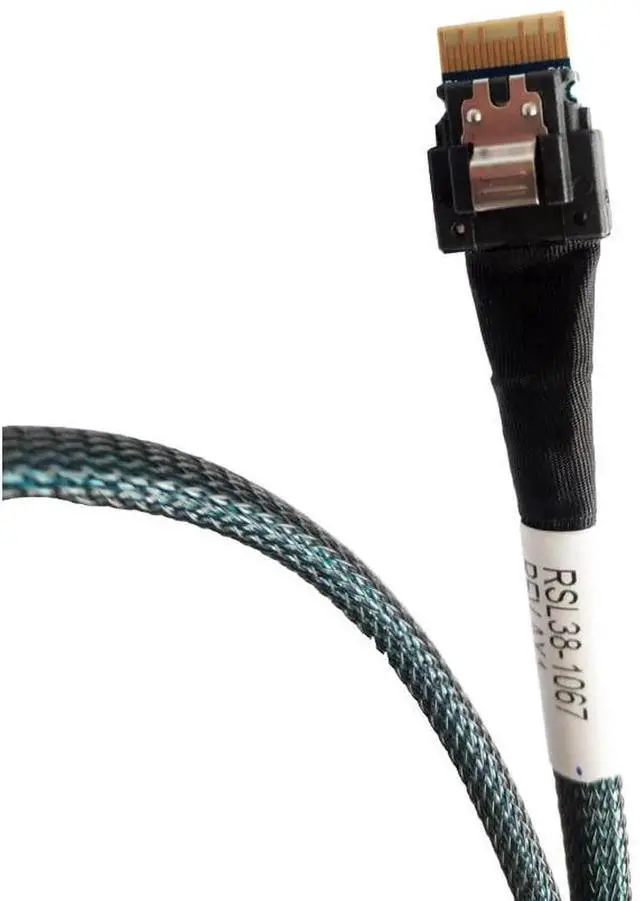 Alt view image 3 of 5 - WRIARICH 1M Slimline SAS Cable SFF-8654 4i 38Pin to SFF-8087 4i 36Pin, PCIe 4.0 & SAS 3.0 Dual Protocol Server Storage Cable