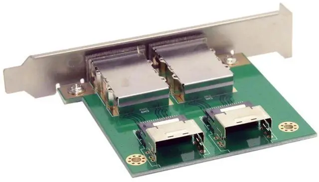 Alt view image 7 of 7 - WRIARICH Mini SAS 2 SFF-8088 External to Dual SFF-8087 Internal Adapter Card with Mount Bracket for Server Storage RAID