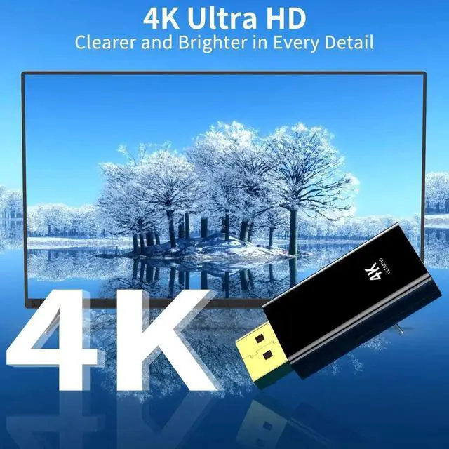 Alt view image 3 of 6 - WRIARICH 10 Pack Passive DP to HDMI Adapter, 24K Gold Plated Uni-Directional DisplayPort Male to HDMI Female Converter Compatible HP Dell PC Desktop GPU AMD NVIDIA HDTV Projector