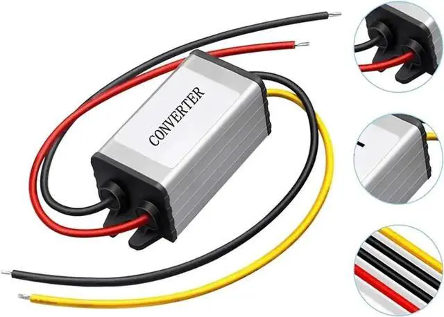 Alt view image 6 of 6 - WRIARICH 24V to 12V Step Down Converter 5A 60W DC-DC Reducer, 15-35V Input Power Regulator for Car Truck Boat Solar System