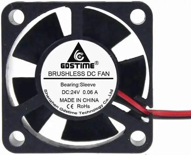 Main image of WRIARICH 1 Pack Gdstime 3010 DC24V 2Pin Mini Brushless Cooling Fan, 30×30×10mm 3cm Portable Heatsink Fan