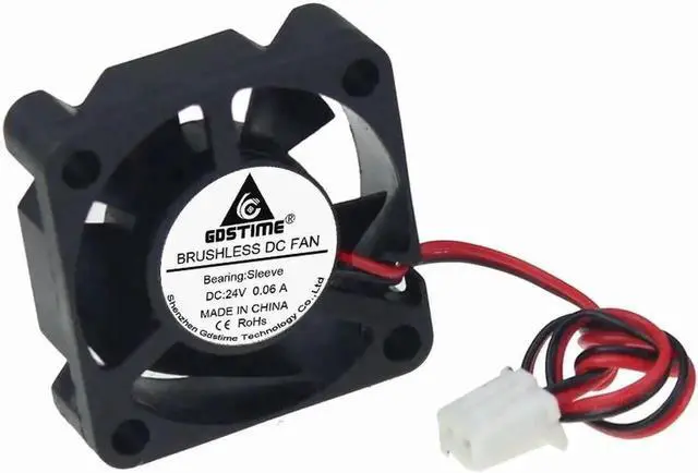 Alt view image 5 of 6 - WRIARICH 1 Pack Gdstime 3010 DC24V 2Pin Mini Brushless Cooling Fan, 30×30×10mm 3cm Portable Heatsink Fan