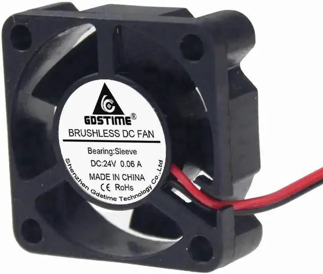Alt view image 6 of 6 - WRIARICH 1 Pack Gdstime 3010 DC24V 2Pin Mini Brushless Cooling Fan, 30×30×10mm 3cm Portable Heatsink Fan