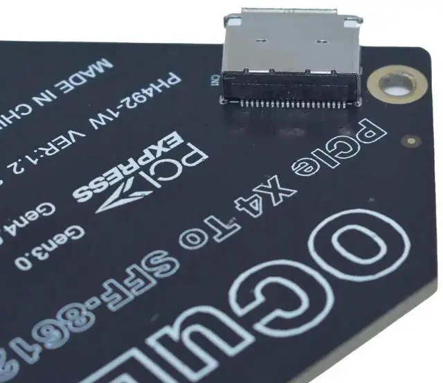 Alt view image 3 of 5 - WRIARICH PCIe 4.0 x4 to OCuLink SFF-8612 External Adapter Card, eGPU Dock Expansion Card for Mini PC