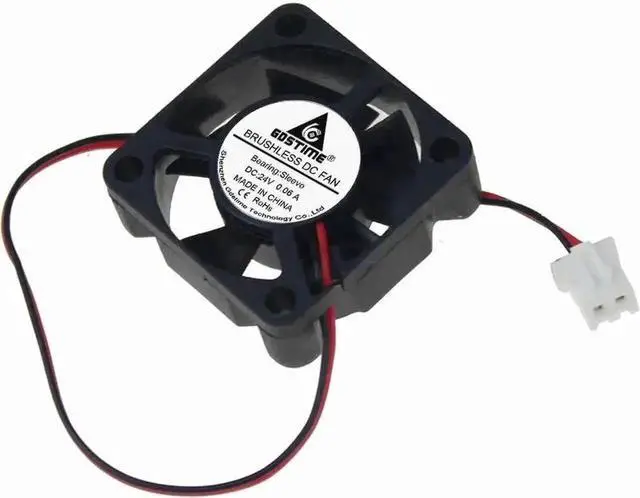 Alt view image 6 of 6 - WRIARICH 1 Pack Gdstime 3010 Mini DC Brushless Cooling Fan, 30×30×10mm 3CM 24V 2Pin Small Heatsink Fan