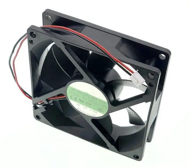 Alt view image 3 of 7 - WRIARICH Replacement 9025 Brushless Cooling Fan PY-9225H12S, DC 12V 0.35A, 90×90×25mm 2-Pin 2-Wire Fan