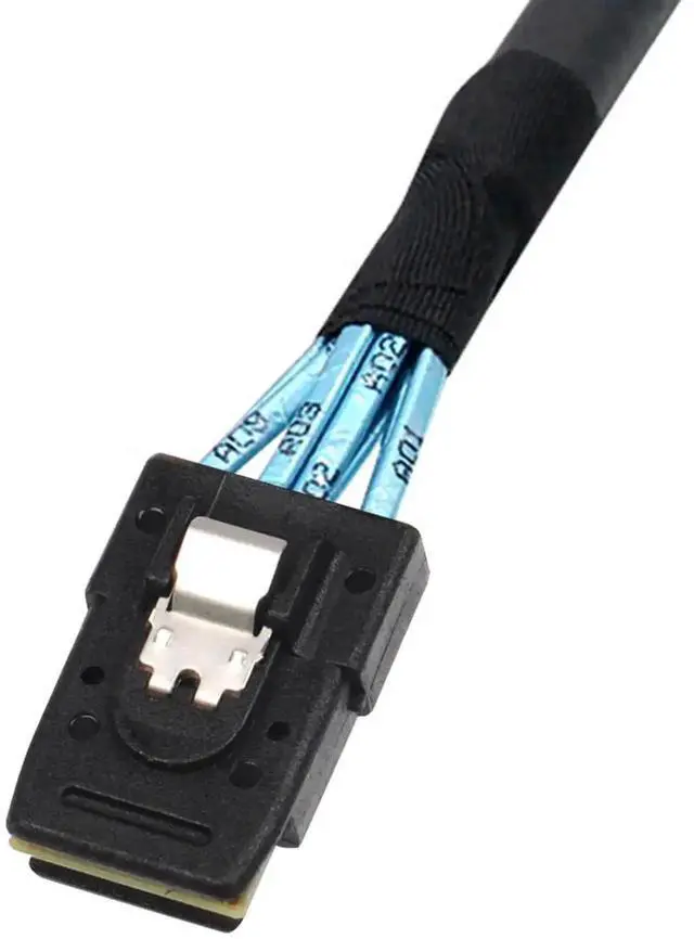 Alt view image 2 of 5 - WRIARICH 1M/3.3FT External Mini SAS Cable, 28AWG SFF-8088 26Pin Male to SFF-8087 36Pin Male Server Storage Data Cable