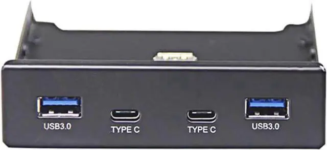 Main image of WRIARICH 3.5 Inch Floppy Bay 4-Port USB Hub, Dual 5Gbps USB 3.1 Type-C + Dual USB 3.0 Type-A Front Panel Adapter, 19Pin USB 3.0 Header Splitter for Desktop PC Chassis