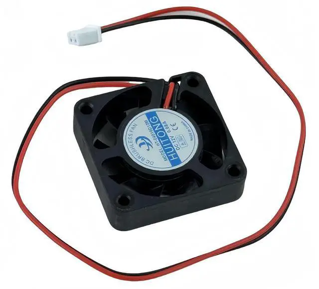 Alt view image 3 of 7 - WRIARICH 40×40×10mm DC12V 0.08A 2-Wire Brushless Cooling Fan, Silent 4cm Replacement Fan Model HT-04010D12M