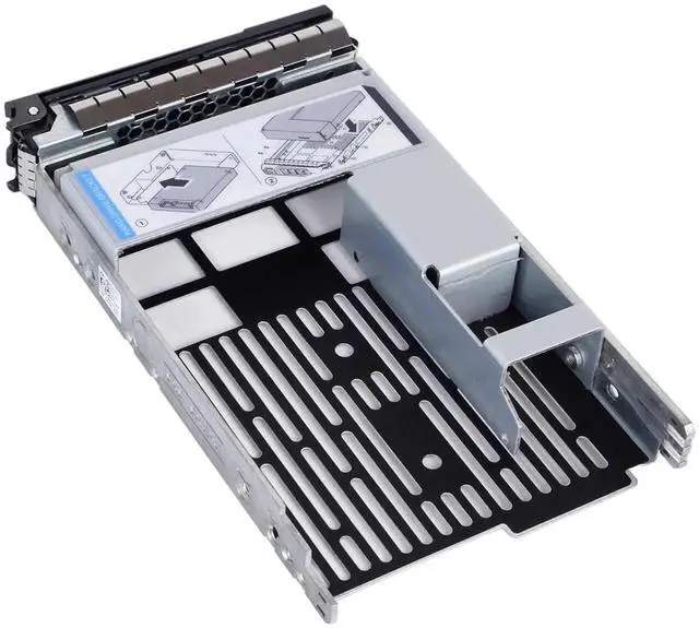 Alt view image 3 of 5 - 3.5 Inch SAS SATA Hot Swap Hard Drive Tray Caddy P/N F238F 0F238F KG1CH with Removable 2.5" SSD HDD Adapter, Mixed Drive Carrier Bracket for Dell PowerEdge T340 T440 T640 T430 T630 R730 R930 T420 T620