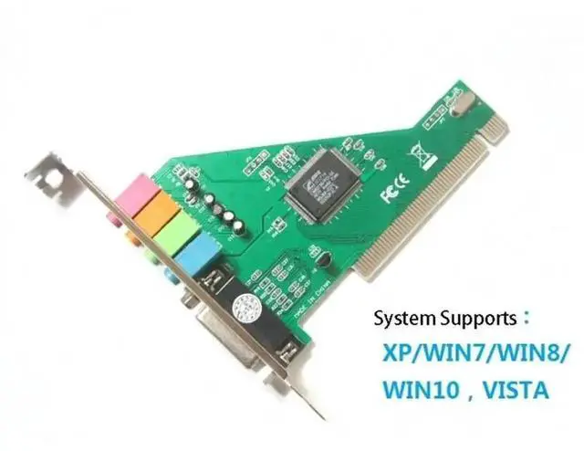 Alt view image 6 of 6 - WRIARICH C-Media 8738 PCI Sound Card, 4.1 Channel Independent Internal Audio Expansion Adapter for Desktop PC Motherboard