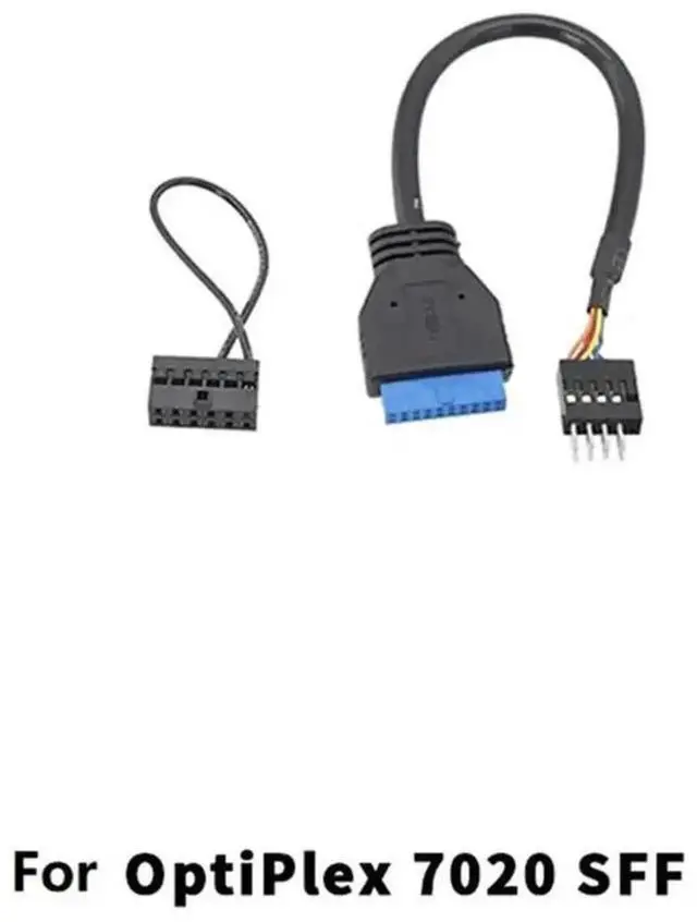 Alt view image 3 of 4 - WRIARICH ATX Adapter Cable Kit for Dell OptiPlex 7020 SFF, Complete Shielded Front Panel Set with Front Audio, USB 2.0/3.0 & Power Switch Jumpers for Standard ATX Chassis Modding