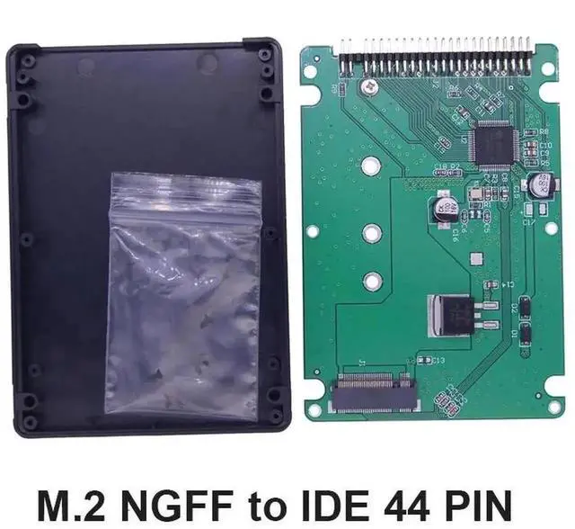 Alt view image 3 of 5 - WRIARICH M.2 NGFF/mSATA to 2.5-inch IDE 44Pin SSD Adapter, Mini PCI-E Solid State Drive External Converter for Desktop & Laptop PC