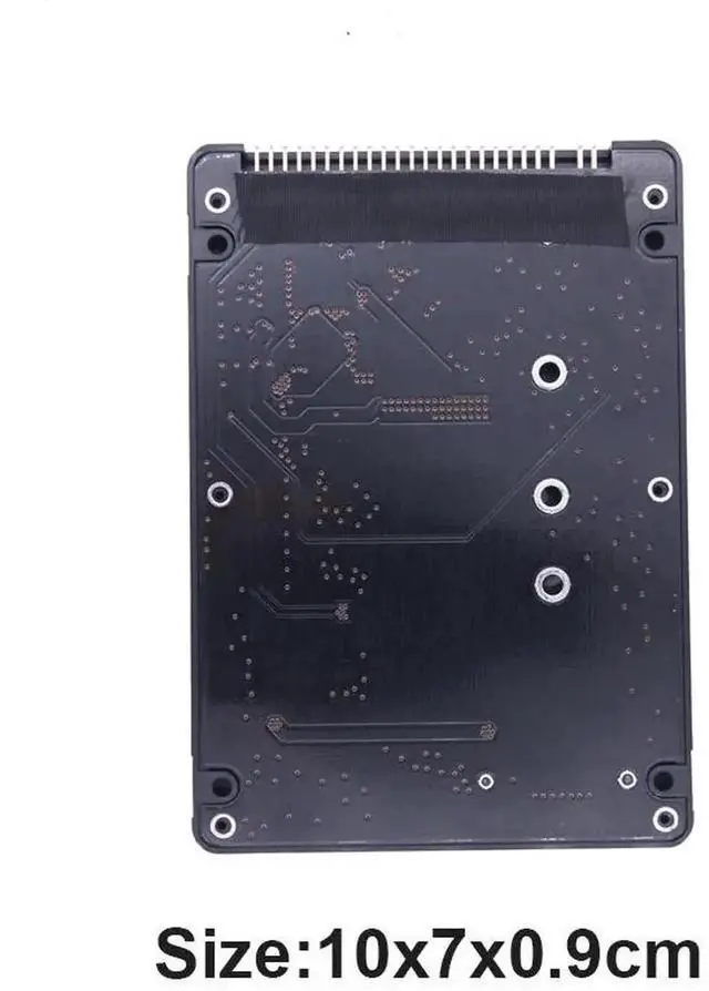 Alt view image 5 of 5 - WRIARICH M.2 NGFF/mSATA to 2.5-inch IDE 44Pin SSD Adapter, Mini PCI-E Solid State Drive External Converter for Desktop & Laptop PC