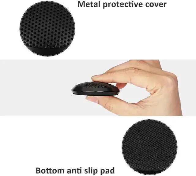 Alt view image 5 of 7 - WRIARICH 3.5mm Omnidirectional Desktop Condenser Microphone, 360° Pickup PC Mic for Laptop & Desktop, Ideal for Online Meetings, Online Classes, Gaming, Voice Chat & Audio Recording