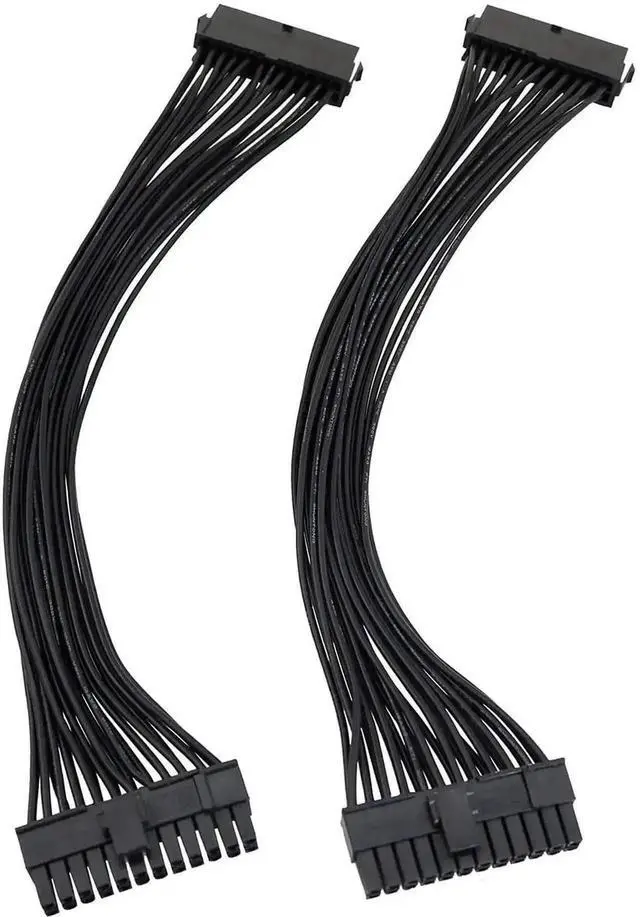 Alt view image 3 of 5 - WRIARICH 2PCS 24Pin ATX Extension Cable Male to Female, 32cm (12.6 Inch), PC Motherboard PSU Internal Power Extender