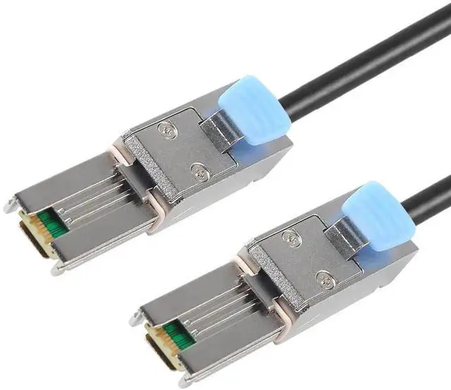 Main image of WRIARICH 1M External Mini SAS Cable, SFF-8088 26Pin Male to SFF-8088 26Pin Male Multilane RAID Storage Cable for Server JBOD Data Center