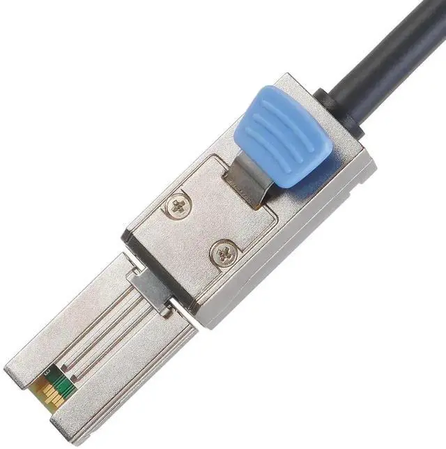 Alt view image 5 of 5 - WRIARICH 1M External Mini SAS Cable, SFF-8088 26Pin Male to SFF-8088 26Pin Male Multilane RAID Storage Cable for Server JBOD Data Center