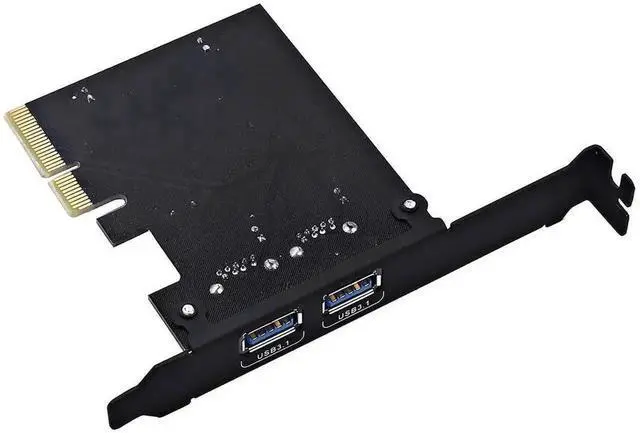Alt view image 3 of 7 - WRIARICH PCIe 4X USB 3.1 Gen2 Expansion Card with ASM1142 Chip, Dual USB-A + USB-C 10Gbps PCI Express Riser Add-On Adapter Compatible Windows XP/Vista/7/10