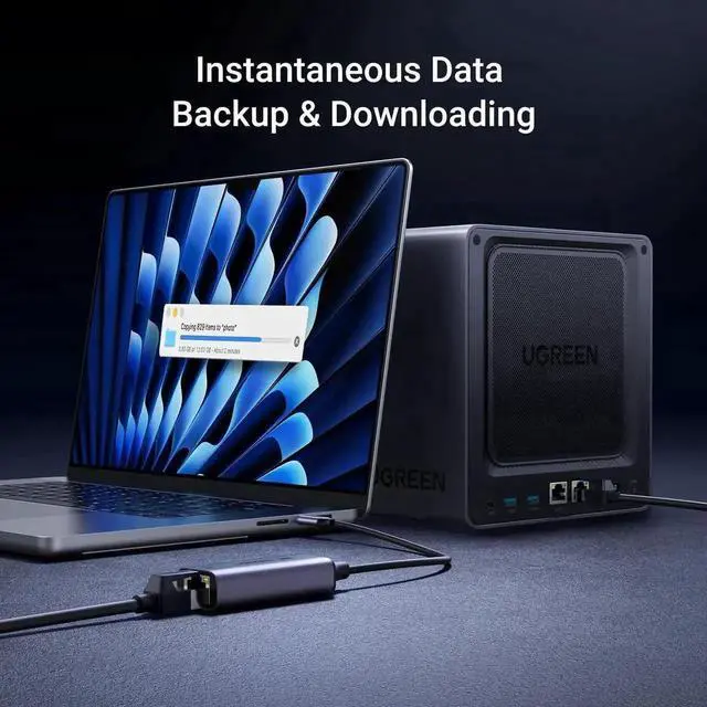 Alt view image 7 of 7 - WRIARICH UGREEN 2.5G USB C to RJ45 Ethernet Adapter Aluminum Shell Compatible Thunderbolt 4/3