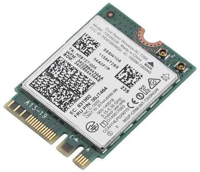 Main image of WRIARICH AC7265 NGFF M.2 WiFi Card, Dual Band 2.4G/5GHz 802.11ac Wireless Network Adapter with Built-in Bluetooth