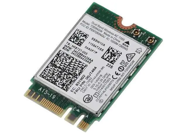 Alt view image 5 of 7 - WRIARICH AC7265 NGFF M.2 WiFi Card, Dual Band 2.4G/5GHz 802.11ac Wireless Network Adapter with Built-in Bluetooth