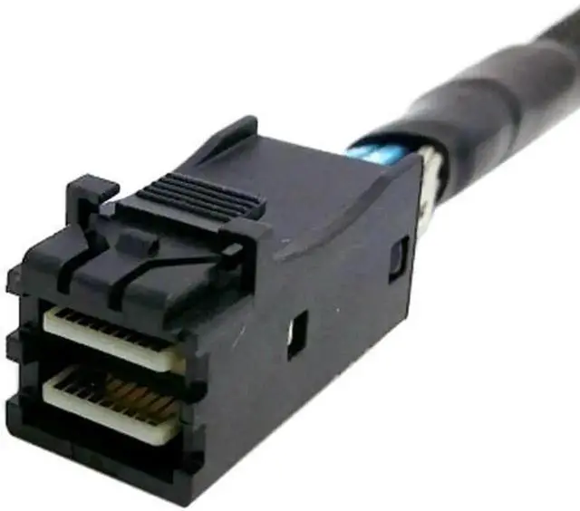 Alt view image 6 of 7 - WRIARICH 100cm SFF-8643 Mini SAS HD to U.2 SFF-8639 NVMe SSD Cable, PCIe High-Speed Internal Storage Wire for Motherboard M.2 RAID Card