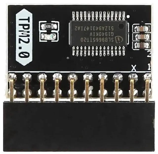 Alt view image 3 of 4 - WRIARICH 20 Pin TPM 2.0 Security Encryption Module, Motherboard Replacement TPM Module