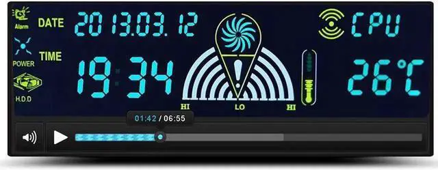 Alt view image 3 of 7 - WRIARICH 5.25 Inch PC Front Bay Fan Speed Controller, 3-Channel Automatic Temperature Control with HDD & CPU Temp Sensor, LED Digital Display for Desktop Chassis Cooling Adjustment
