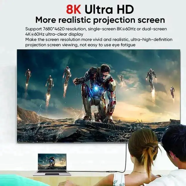 Alt view image 3 of 7 - WRIARICH Dual Length USB4 & Thunderbolt 4 Cable, Braided USB-C to USB-C, 40Gbps, 240W PD Charging, 8K@60Hz Video for MacBook Pro & Laptops