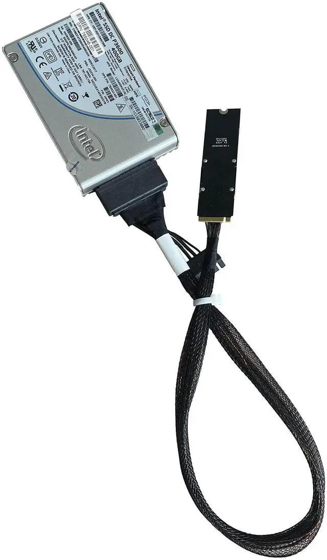 Alt view image 2 of 6 - WRIARICH U.2 SFF-8639 NVMe SSD to Host Converter Cable, Integrated SATA 15Pin Power Harness, 50CM Internal Storage Adapter Wire