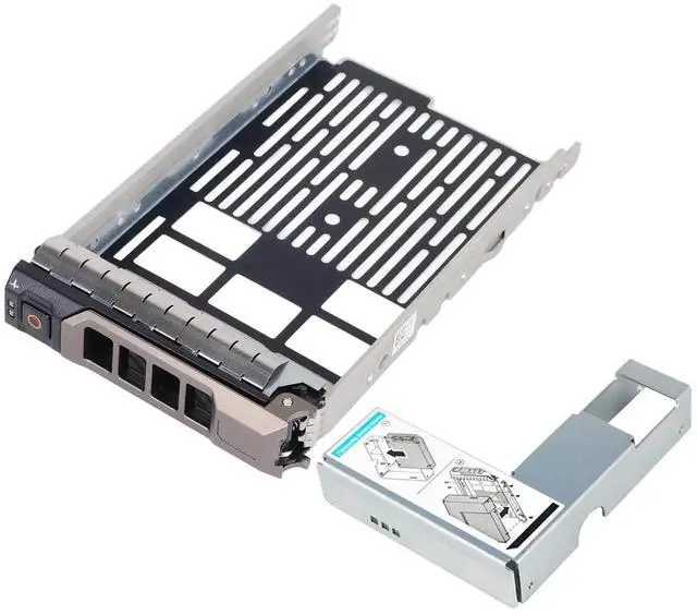 Main image of 3.5" LFF Hot Swap Hard Drive Tray Caddy P/N 0KG1CH KG1CH with 2.5" SFF Adapter 9W8C4, SAS SATA HDD SSD Carrier Bracket for Dell PowerEdge R530 R630 R730 R930 T430 T630 R730XD & PowerVault MD1400 MD340