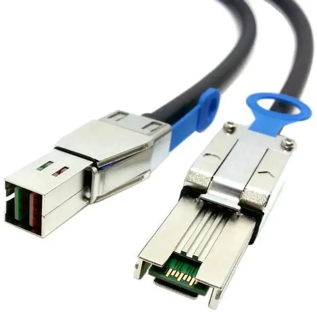 Main image of WRIARICH 0.5M Mini SAS Server RAID Cable, SFF-8088 to SFF-8644 High Density HD External Storage Data Cable