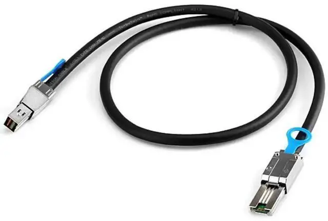 Alt view image 3 of 6 - WRIARICH 0.5M Mini SAS Server RAID Cable, SFF-8088 to SFF-8644 High Density HD External Storage Data Cable