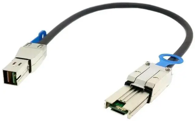 Alt view image 5 of 6 - WRIARICH 0.5M Mini SAS Server RAID Cable, SFF-8088 to SFF-8644 High Density HD External Storage Data Cable