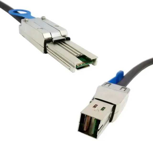 Alt view image 6 of 6 - WRIARICH 0.5M Mini SAS Server RAID Cable, SFF-8088 to SFF-8644 High Density HD External Storage Data Cable