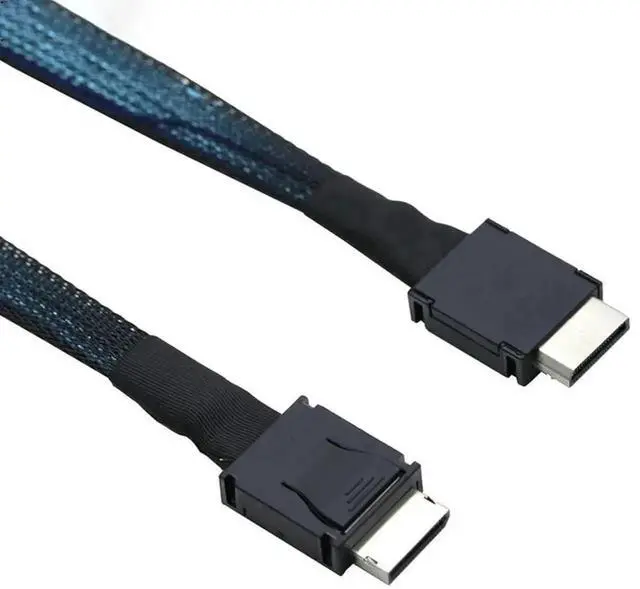 Alt view image 3 of 4 - WRIARICH 1M OCuLink SFF-8611 4i to SFF-8611 4i PCIe Extension Cable, High-Speed Server Storage Data Transfer Cable for Workstation & Data Center