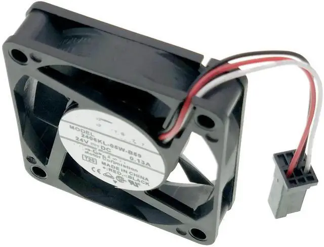 Alt view image 4 of 6 - WRIARICH 60x60x15mm System Cooling Fan for Fanuc 2406KL-05W-B59, DC24V 0.13A 3.12W 4600RPM 3-Wire