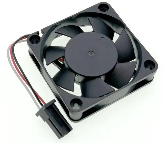 Alt view image 5 of 6 - WRIARICH 60x60x15mm System Cooling Fan for Fanuc 2406KL-05W-B59, DC24V 0.13A 3.12W 4600RPM 3-Wire