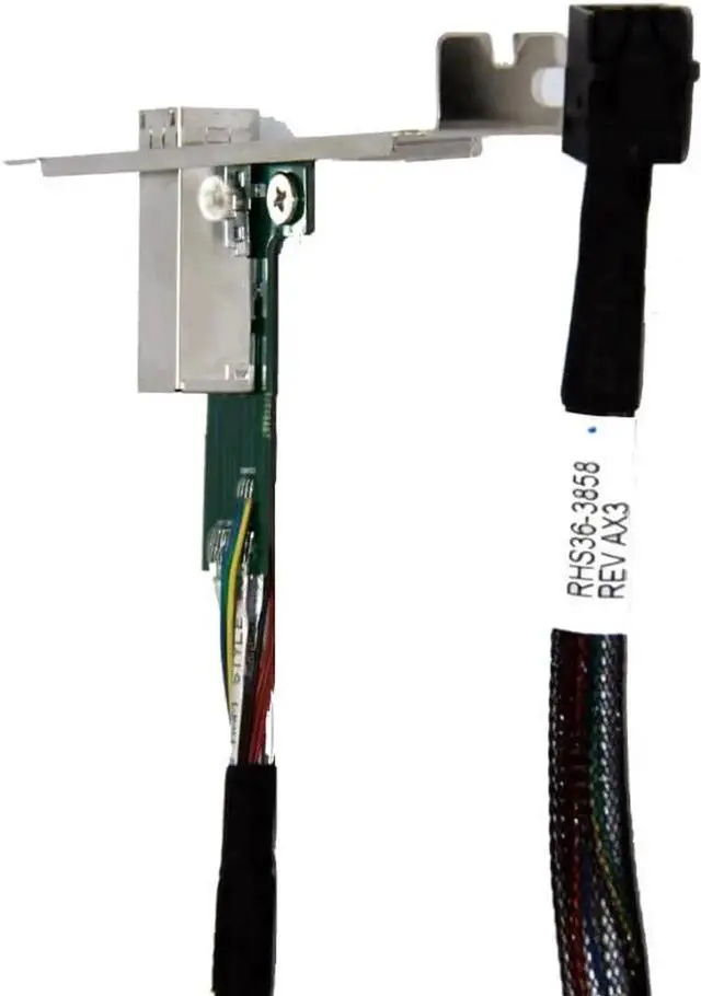 Alt view image 5 of 5 - WRIARICH 60cm SFF-8643 Internal to SFF-8644 External Mini SAS HD Cable, Internal Motherboard Port to External Storage JBOD Interconnect Wire, 12Gbps SAS 3.0 Server Cable