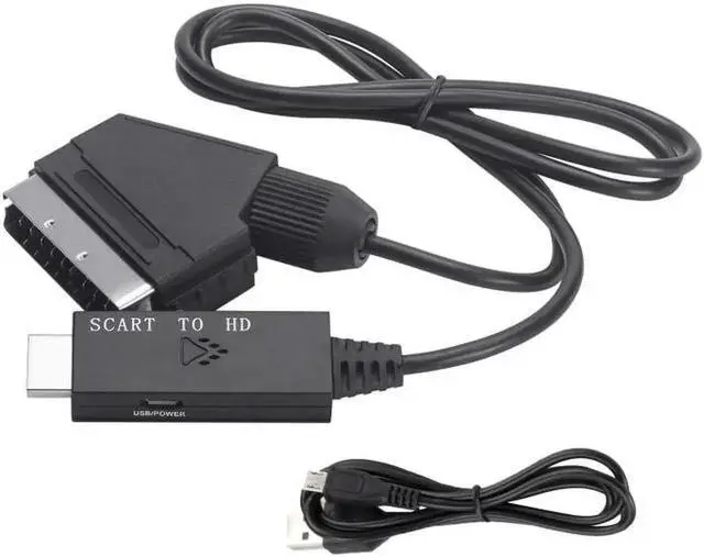 Main image of WRIARICH HDMI to SCART Converter Adapter with Stereo Audio, Digital to Analog SCART Video Converter Supports PAL/NTSC 1080P, Compatible DVD TV Box PS2 Wii Retro Game Consoles