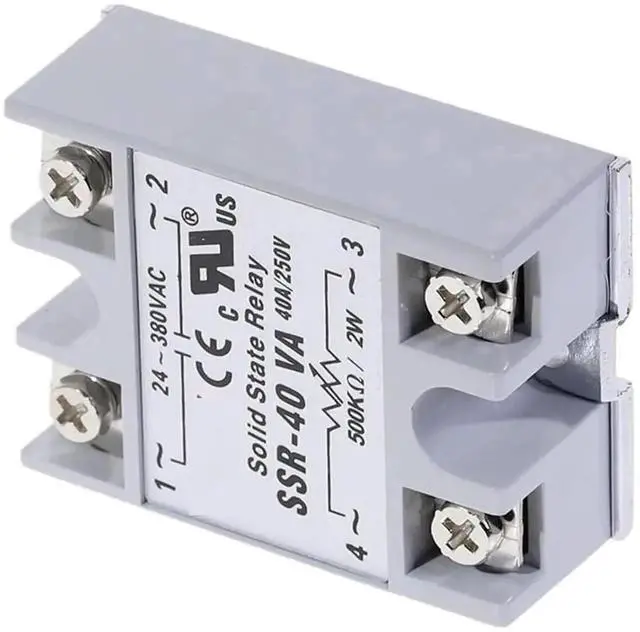 Main image of WRIARICH 1PCS SSR-40VA 40A Variable Resistor Control Solid State Relay Module, 24-380VAC Output Voltage