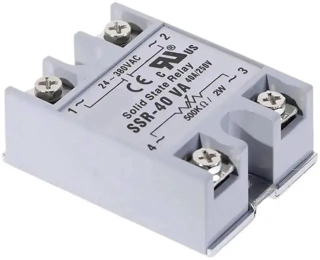 Alt view image 5 of 6 - WRIARICH 1PCS SSR-40VA 40A Variable Resistor Control Solid State Relay Module, 24-380VAC Output Voltage