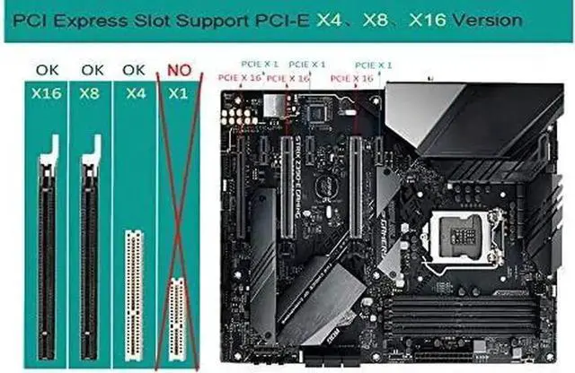 Alt view image 6 of 6 - WRIARICH PCIe x4 USB 3.1 Gen 2 Expansion Card, 10Gbps 1x USB-A + 1x USB-C Port PCI Express Adapter with Asmedia Controller Chip, Compatible with Windows 7/8/8.1/10 & Linux Kernel