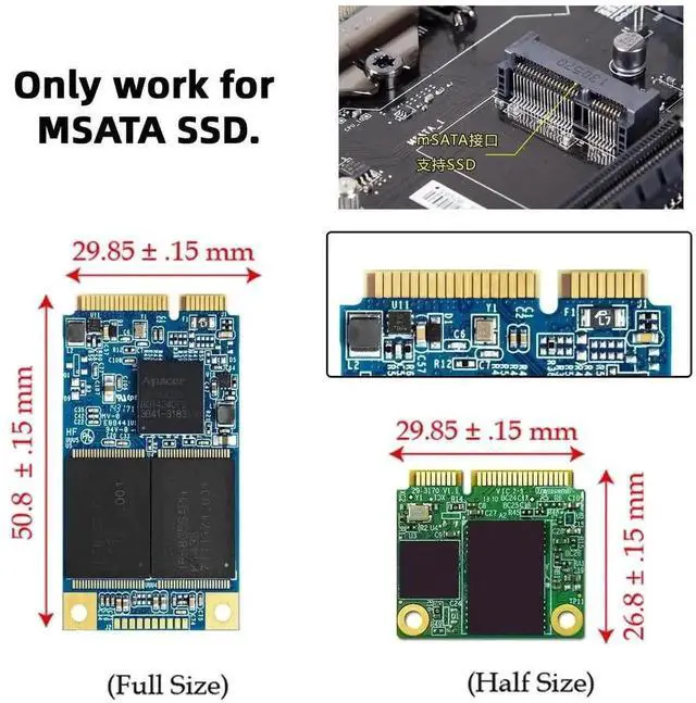 Alt view image 3 of 7 - WRIARICH Dual mSATA to 2.5" SATA RAID Bridge Adapter, Support RAID0/JOBD/Span for 2.5-inch Drive Enclosure