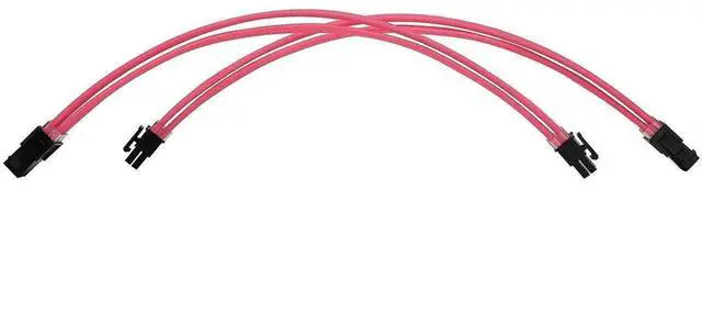 Alt view image 6 of 6 - WRIARICH Pink Braided PSU Sleeved Extension Cable Kit, 18AWG ATX 24Pin + EPS 8Pin + PCIe 8Pin with Cable Combs for Motherboard & Graphics Card