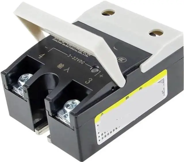 Alt view image 2 of 3 - WRIARICH HHG1-1/032F-38 Single Phase Solid State Relay, 40A DC 24V Control AC 220V SSR Module, DC to AC Relay (Model: HHG1-1/032F-38 25Z)