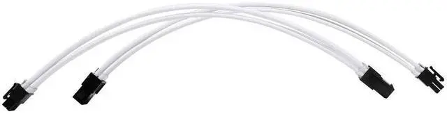 Alt view image 2 of 6 - WRIARICH White Braided Sleeved PSU Extension Cable Kit, 18AWG ATX 24Pin + EPS 8Pin + PCI-E 8Pin with Cable Combs for PSU Connecting Motherboard & Graphics Card