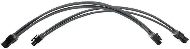 Alt view image 4 of 6 - WRIARICH Grey Braided Sleeved PSU Extension Cable Kit, 18AWG ATX 24Pin + EPS 8Pin + PCI-E 8Pin with Cable Combs for Motherboard & GPU Connection